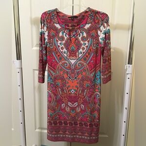 Tiana B. Multicolor Paisley Midi Dress